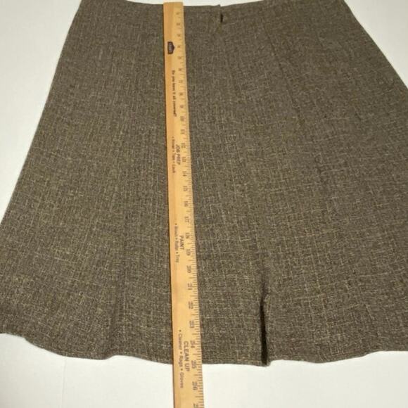 Dressbarn Women's Tweed Skirt 16W Preppy Midi Neutral Earth Tone Old Money y2k - Picture 6 of 10